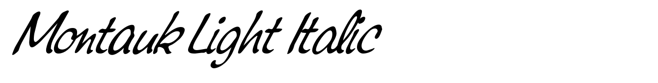 Montauk Light Italic